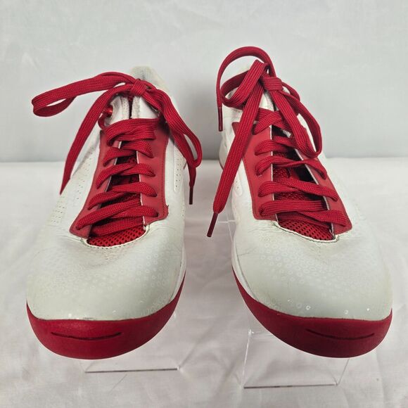 Under Armour Athletic Shoe Men's Size 12.5 White Red # 1238492-103 Micro G - Picture 2 of 15